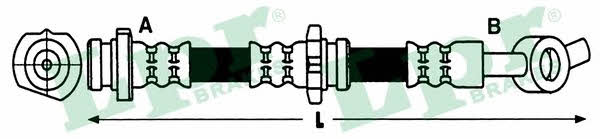 Flexible brake hose Nissan Note: 6T48227 LPR Brake Hose