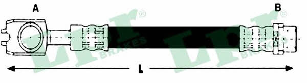 LPR 6T46784 Brake Hose 6T46784 6T46784 LPR Brake Hose