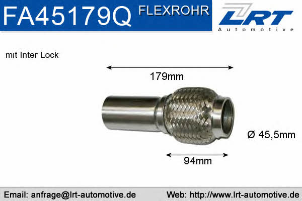 LRT Fleck FA45179Q Corrugated pipe FA45179Q