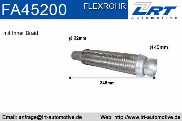 LRT Fleck FA45200 Corrugated pipe FA45200
