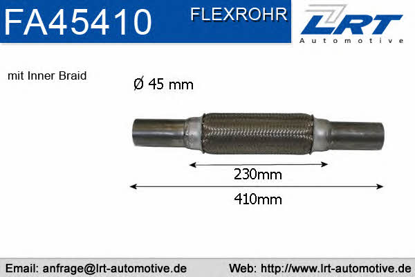 LRT Fleck FA45410 Corrugated pipe FA45410