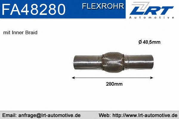 LRT Fleck FA48280 Corrugated pipe FA48280