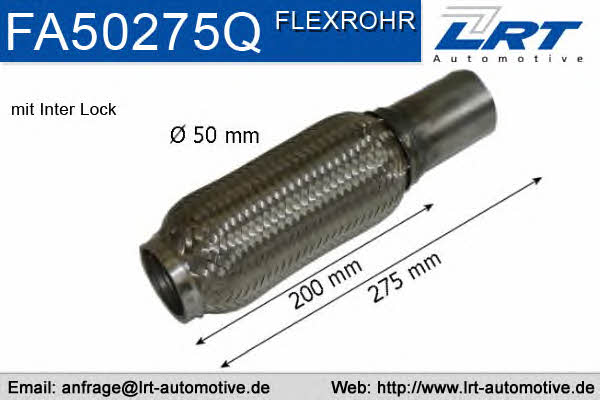 LRT Fleck FA50275Q Corrugated pipe FA50275Q