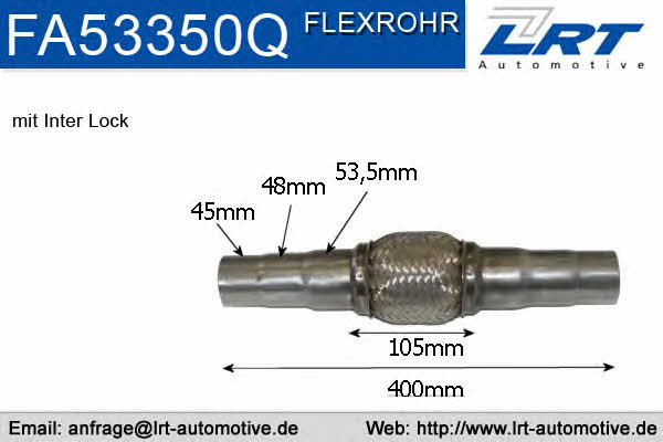 LRT Fleck FA53350Q Corrugated pipe FA53350Q