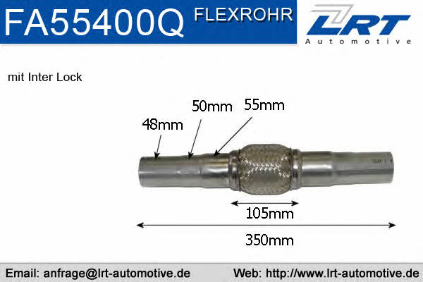 LRT Fleck FA55400Q Corrugated pipe FA55400Q