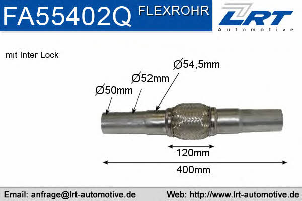 LRT Fleck FA55402Q Corrugated pipe FA55402Q