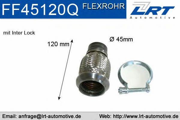LRT Fleck FF45120Q Exhaust pipe, repair FF45120Q