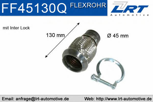 LRT Fleck FF45130Q Exhaust pipe, repair FF45130Q