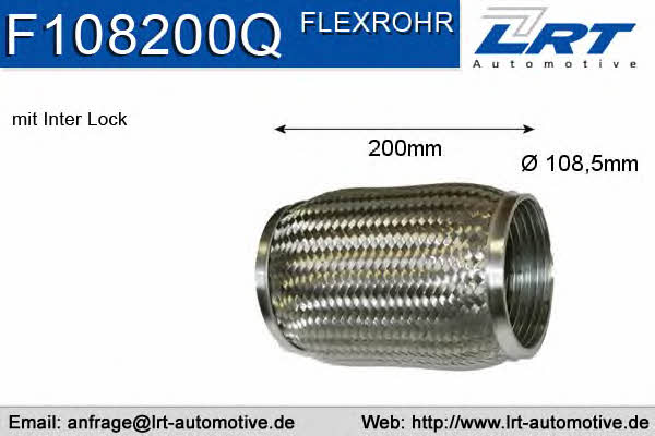 LRT Fleck F108200Q Corrugated pipe F108200Q