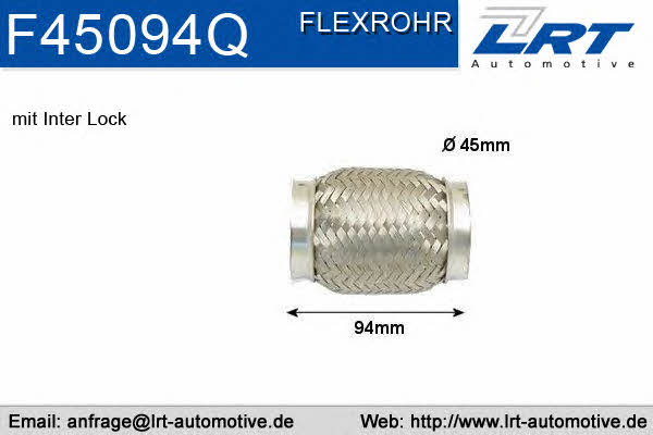 LRT Fleck F45094Q Corrugated pipe F45094Q