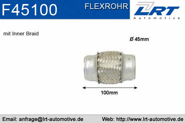 LRT Fleck F45100 Corrugated pipe F45100
