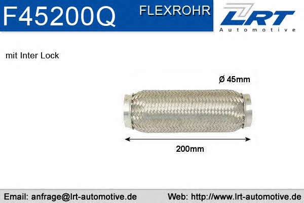 LRT Fleck F45200Q Corrugated pipe F45200Q