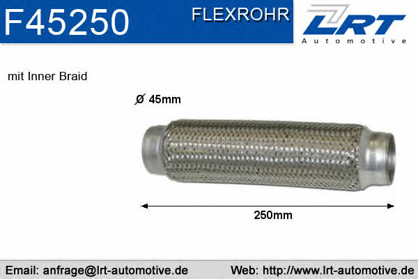 LRT Fleck F45250 Corrugated pipe F45250