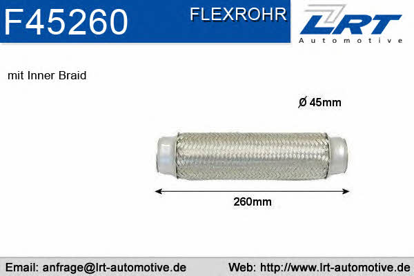 LRT Fleck F45260 Corrugated pipe F45260