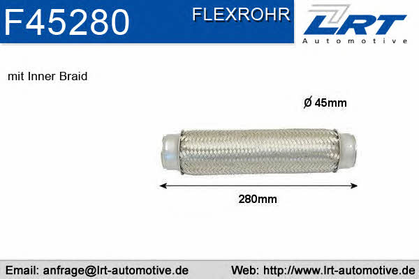 LRT Fleck F45280 Corrugated pipe F45280