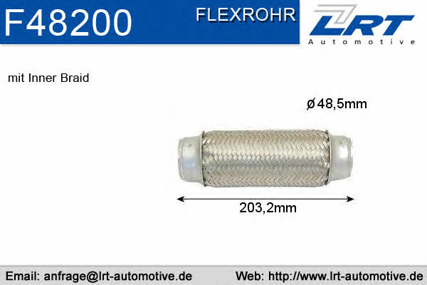 LRT Fleck F48200 Corrugated pipe F48200