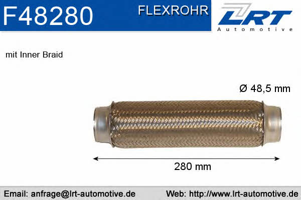 LRT Fleck F48250 Corrugated pipe F48250