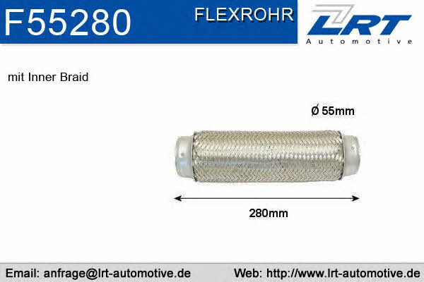 LRT Fleck F55280 Corrugated pipe F55280