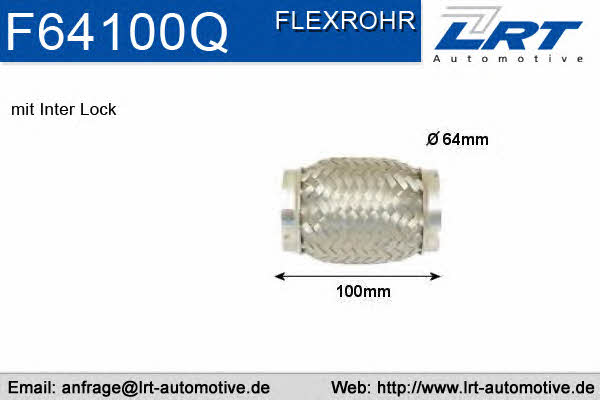 LRT Fleck F64100Q Corrugated pipe F64100Q