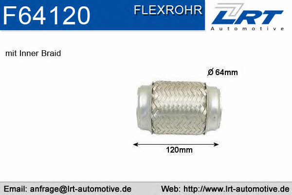 LRT Fleck F64120 Corrugated pipe F64120