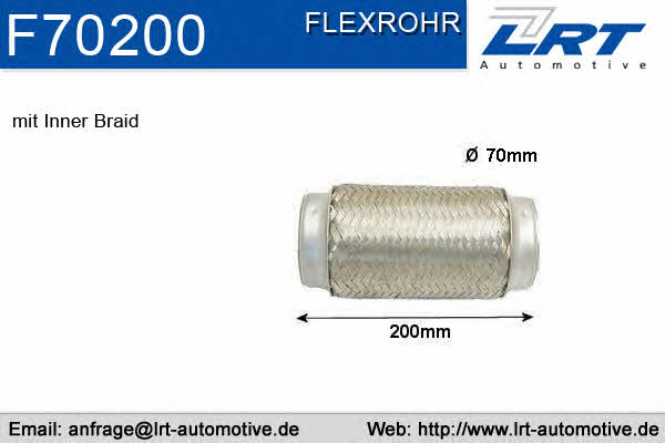 LRT Fleck F70200 Corrugated pipe F70200