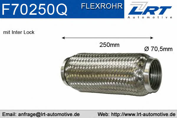 LRT Fleck F70250Q Corrugated pipe F70250Q