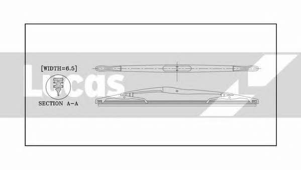 Lucas Electrical LLWCR13A Rear wiper blade 330 mm (13") LLWCR13A