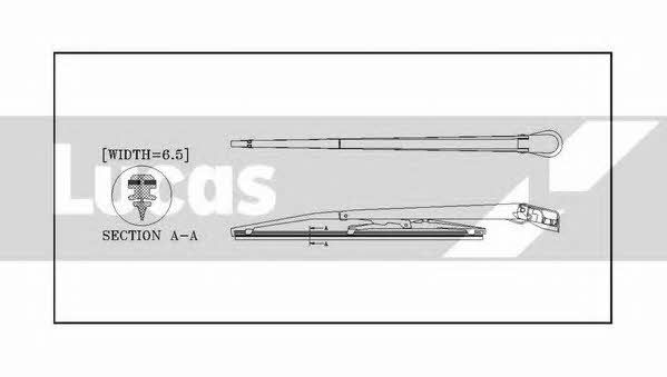 Lucas Electrical LLWCR13B Frame wiper blade 330 mm (13") LLWCR13B