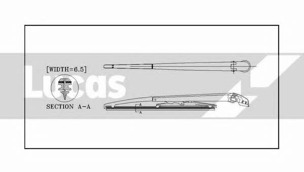 Lucas Electrical LLWCR13E Frame wiper blade 330 mm (13") LLWCR13E