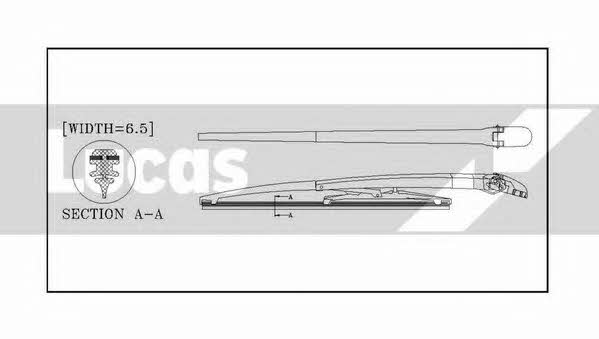 Lucas Electrical LLWCR14E Frame wiper blade 350 mm (14") LLWCR14E