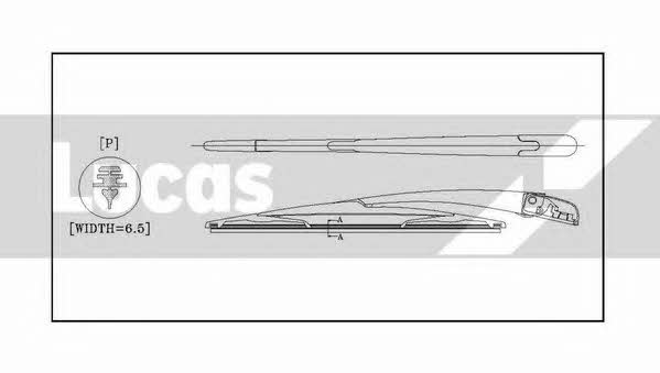 Lucas Electrical LLWCR14F Frame wiper blade 350 mm (14") LLWCR14F