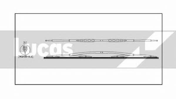 Lucas Electrical LLWHDS36 Frame wiper blade 900 mm (35") LLWHDS36