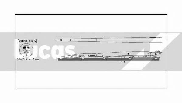 Lucas Electrical LWCR19 Frame wiper blade 480 mm (19") LWCR19