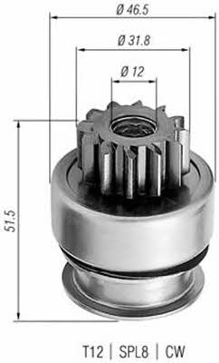 940113020261 Magneti marelli Freewheel gear, starter