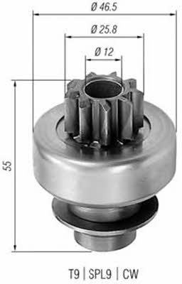 Magneti marelli 940113020405 Freewheel gear, starter 940113020405