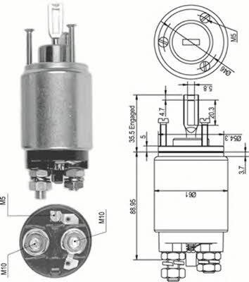 Magneti marelli 940113050112 Solenoid switch, starter 940113050112