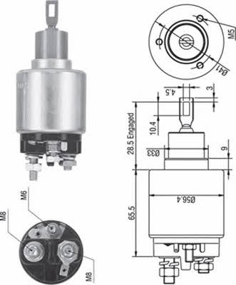 Magneti marelli 940113050271 Solenoid switch, starter 940113050271