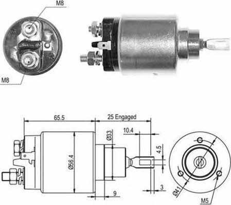 Magneti marelli 940113050407 Solenoid switch, starter 940113050407