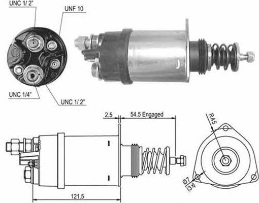 Magneti marelli 940113050503 Solenoid switch, starter 940113050503