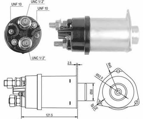 Magneti marelli 940113050516 Solenoid switch, starter 940113050516