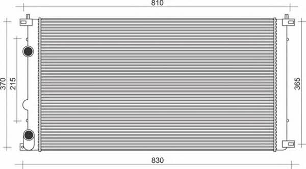 Magneti marelli 350213103009 Radiator, engine cooling 350213103009