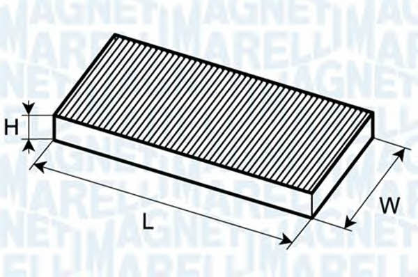 Magneti marelli 350203061050 Filter, interior air 350203061050