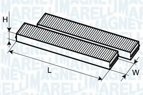 Magneti marelli 350203062530 Filter, interior air 350203062530