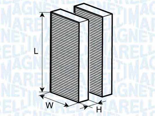 Magneti marelli 350203062650 Filter, interior air 350203062650