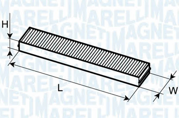 Magneti marelli 350203063040 Activated Carbon Cabin Filter 350203063040
