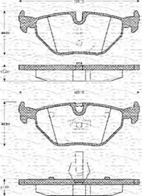 Magneti marelli 363702161084 Brake Pad Set, disc brake 363702161084