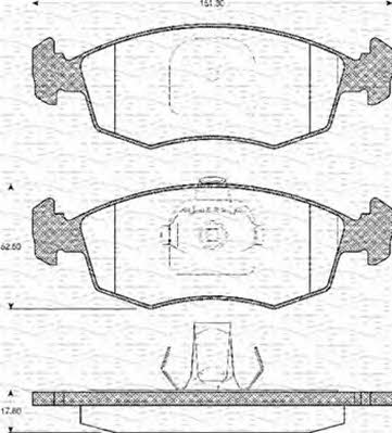 Magneti marelli 363702161103 Brake Pad Set, disc brake 363702161103