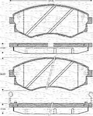 Magneti marelli 363702161126 Brake Pad Set, disc brake 363702161126