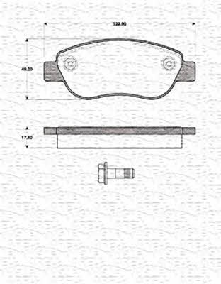 Magneti marelli 363702161177 Brake Pad Set, disc brake 363702161177