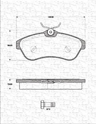 Magneti marelli 363702161237 Brake Pad Set, disc brake 363702161237